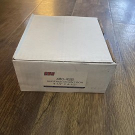 SDC Security Door Controls 480-4SB Surface Flush Mount Box Black 4.5” x 4.5”