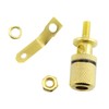 Maxmoral 4pcs 4mm Banana Jack Binding Post Gold Plated Female