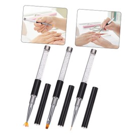 SAFIGLE 3pcs Nail Art Brush Diy Manicure Tools for Nail Painting Durable Design for Professionals and Beginners Easy to Clean and Reuse Compact Storage