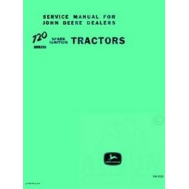 John Deere 720  Tractor Gas LP Service Shop Manual 2025