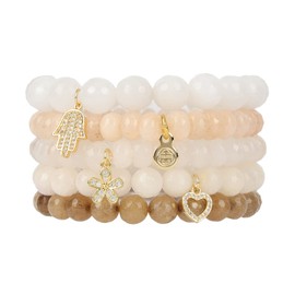 BuDhaGirl Chamonix 5 Bracelet Set (Natural)