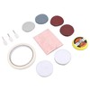 20 Pieces Watch Glass Polishing Kit Buffing Powder Felt Pad