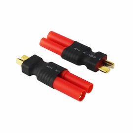 OliYin 3pcs Male T-Plug to Female HXT 4.0 mm Wireless Connector Adapter Brushless Lipo Battery(Pack of 3)
