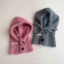 Kids' Winter Balaclava Ring Collar Hat, Unisex Outdoor Neck Warmer LF2407, Free Size (Ages 2-7) Gray Ls Rapha Jumpsuit 3ea