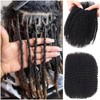 Afro curly Bulk hair:_1b (black)_10 inch