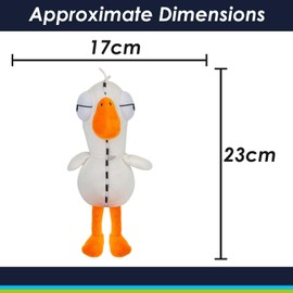 VFM e-Store - Zipper Goose Goose Duck Soft Toy Cute Plushie Huggable Cuddly Stuffed Toy Plush Toy Cute Stuffed Plushie, Gifts for Birthday, Valentine's Day Christmas - 23cm White