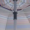 Blissun 7.2' Portable Beach Umbrella with Sand Anchor, Tilt Pole,