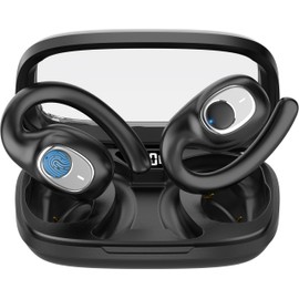 AI Language Translation Earbuds, OWS Real-Time Translator Earphone Includes Supports 144 Languages & Accents Translation Device for Travel Business Learning(Black)