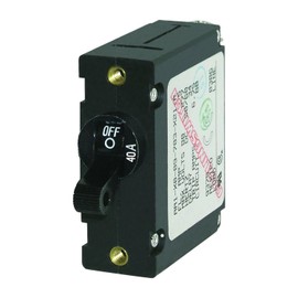Blue Sea 7224 AC/DC Single Pole Marine Toggle Magnetic World Circuit Breaker - 40 Amp