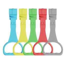 JSKWIKE Pack of 5 Rings for Cots Baby Hand Rings Handle Removable Hand Rings for Baby Toddler for Leg Exercise Stand Up Exercise in Cots Travel Cots