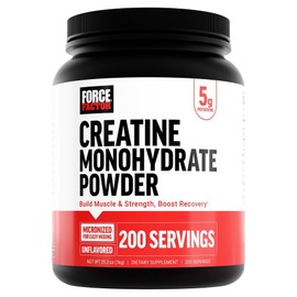 Force Factor Creatine Monohydrate Unflavored, 1 unit, 1kg / 포스팩터 크레아틴 모노하이드레이트 언플레이버드, 1개, 1kg