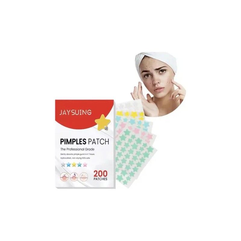 200 Parches Pegatinas Acn Estrellas Colores Pimple Patch Normal Danoche