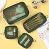 Puchifoda 8 Pcs Mesh Makeup Bag Nylon Zipper Pouch Clear