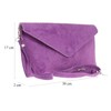 Girly Handbags Womens Italian Suede Leather Clutch Bag Pinky Nude