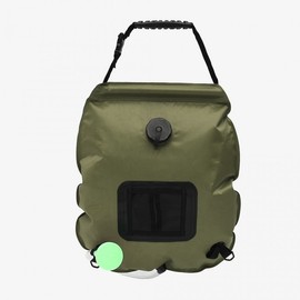 20L temperature measuring camping shower (Type A) (green)