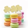 Gold Glitter Shamrocks - No-Mess Real Gold Glitter Cut-Outs -