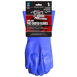 Grease Monkey Gloves - Blue Large Protective Work Gloves for Hands