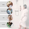 2 Pack 12 Inch Shower Grab Bar, ZUEXT Chrome Stainless
