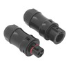 2Pcs Waterproof Power Connector 3 Pin Temperature Resistant Micro Reverse