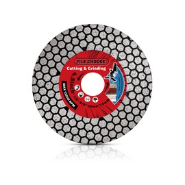 ZERICHIVE Tile Blade 4.5" Diamond Ceramic Cutting Disc for Cutting and Grinding on Ceramic Porcelain Tile Granite Marble