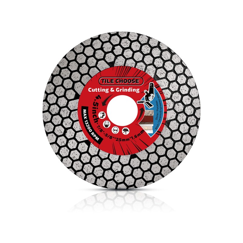 ZERICHIVE Tile Blade 4.5" Diamond Ceramic Cutting Disc for Cutting