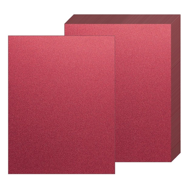 Wawory 30 Sheets Shimmer Cardstock 8.5x11 Inch Metallic Paper, 250GSM/92lb