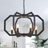 Lanhall 6 Light Farmhouse Chandelier Black Dining Room Light Fixture