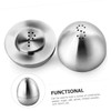 Outanaya Lidded Seasoning Box Stainless Steel Condiment for Easy Spice
