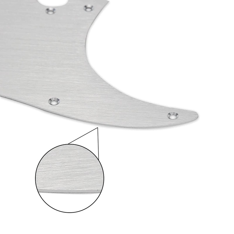 Guitar Anatomy - Brushed Aluminium Telecaster Electric Guitar Pickguard -