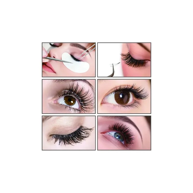 Parches Gel Colágeno Aplicación Extensiones Pestañas 50pz F