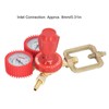 Acetylene Pressure Reducer 8mm Inlet Port Dual Display Shockproof Acetylene