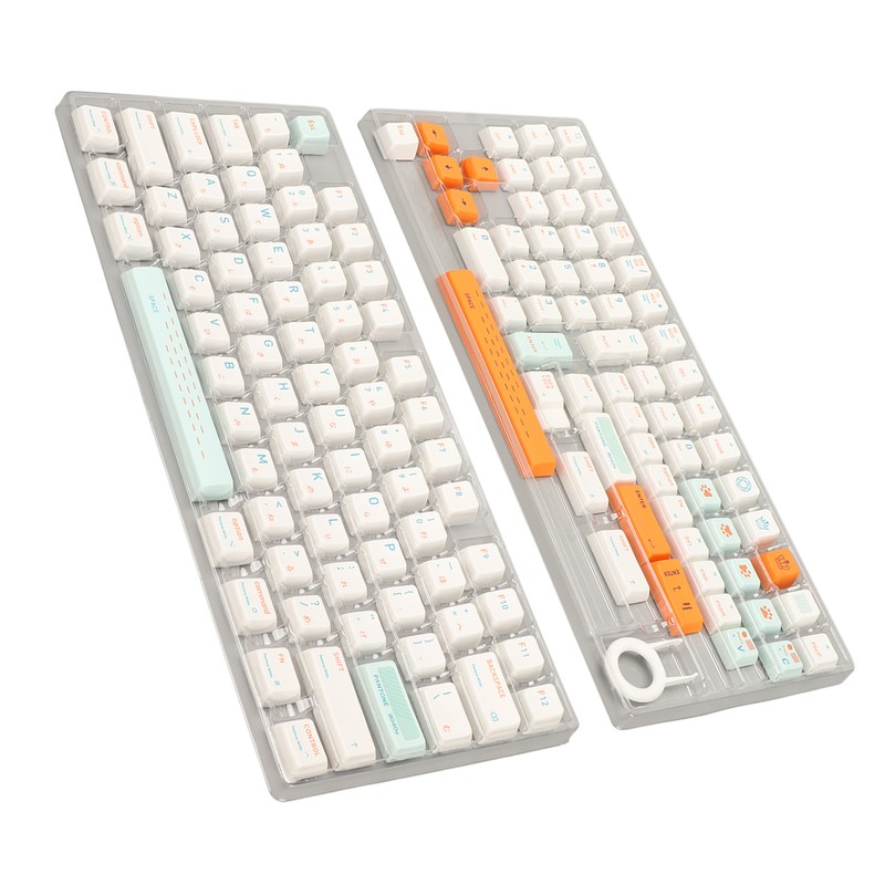 138 Keys Mechanical Keyboard Keycaps Heat Lifting Process Ergonomic PBT