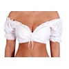 Trachtl.de Ertex GbR Dirndl Blouse in White with Drawstring Carmen