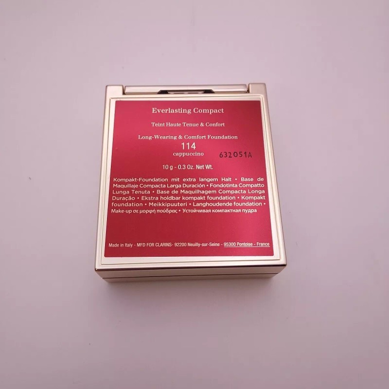 Clarins Everlasting Compact Foundation .3oz 114 CAPPUCCINO