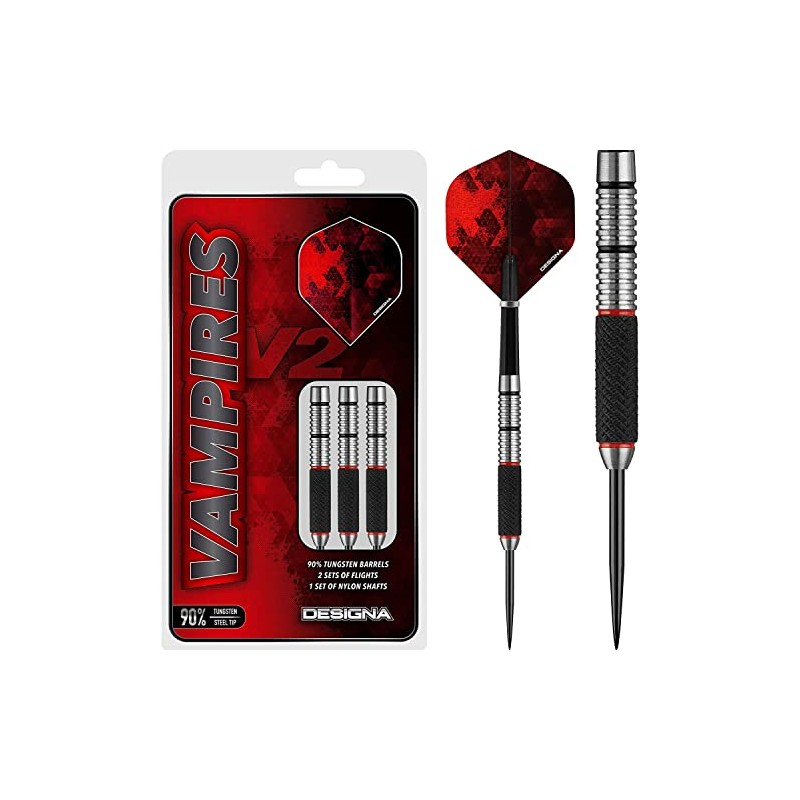DESIGNA DARTS Vampires V2 Darts | M3 | Steel Tip