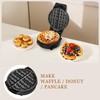 Mini Waffles Maker with 6 Removable Plates, 3 in 1