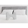 Italian Bed Linen Posture Cushion with Treatment Silver