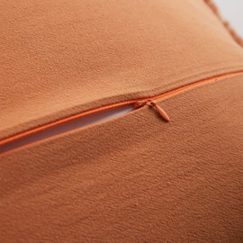 YunJeude Cushion Cover 17.7 x 17.7 inches (45 x 45 cm), Scandinavian 2 Piece Set, Stylish, Cute, Plain, Cotton, Tassel, Fringe, Simple, Zipper, Interior, Home Decoration, Car, Room Decoration, Four