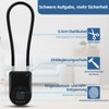Anweller Fingerprint Cable Lock, Padlock with 38 cm Steel Cable,