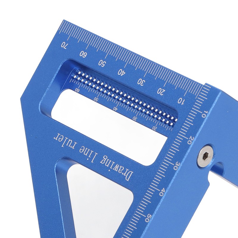 3D Multi Angle Measuring Ruler 45 90 Degree Aluminum Alloy