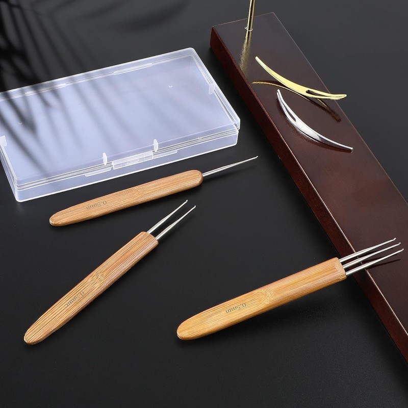 AUGSUN Dreadlock Crochet Tool Needle for Dreads for Braided Hair