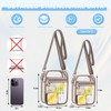 Clear Bag for Stadium Events, Small clear Purse for Women