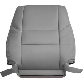 NLQR Front Driver Side Top Back Replacement Seat Cover Microfiber Leather Gray Compatible with Toyota Sequoia Tundra 2000-2004