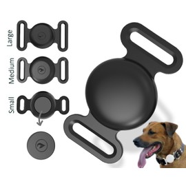 Panjal AirTag Hülle für Hundehalsband | Anti-Verlust, wasserdichte, leichte und langlebige AirTag-Abdeckung | Passend für Hunde-, Katzen- und Welpenhalsbänder, Rucksack- und Schultaschengurte (klein)