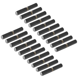 MOUNTAIN_ARK 20 Pack 3-1/8" x 1/2" Weld On Bullet Hinge, Lift Off Weldable Barrel Hinges for BBQ Smoker Pits, Metal Gate, Trailer Ramp Door, Steel