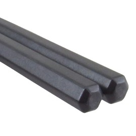Chopsticks / Hexagonal Chopsticks / Eco Chopsticks Set of 10 Pairs Black / Dishwasher / Dryer Safe / Commercial Use