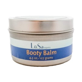 Lusa Organics Booty Balm - All Natural Organic Ingredients Soothe Sore Baby Bottoms Including Diaper Rash, Cuts, Scrapes, Sunburn, and Windburn by Lusa Organics (4.5 oz)
