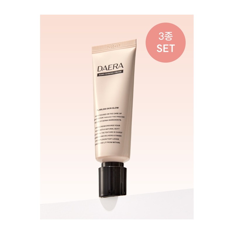 [3-piece set] Complete face makeup (shining cream + 2 lip