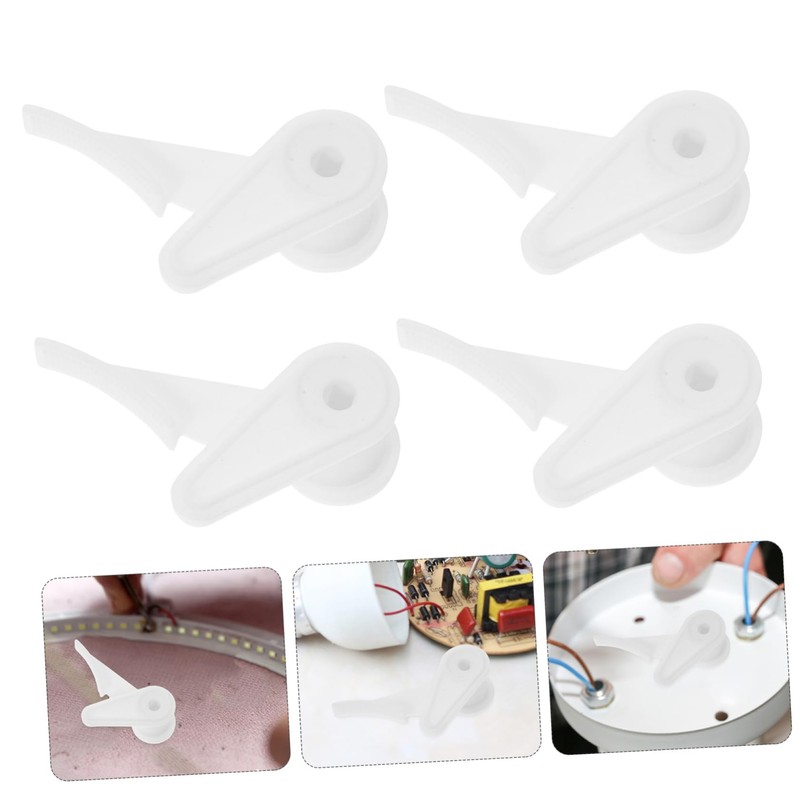 DOITOOL 6 Pack Installation Clips Ceiling Flush Mount Lamp Shade