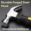 Mini Claw Hammer with Tape Measure, Stainless Steel Stubby Hammer